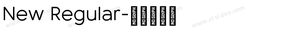 New Regular字体转换